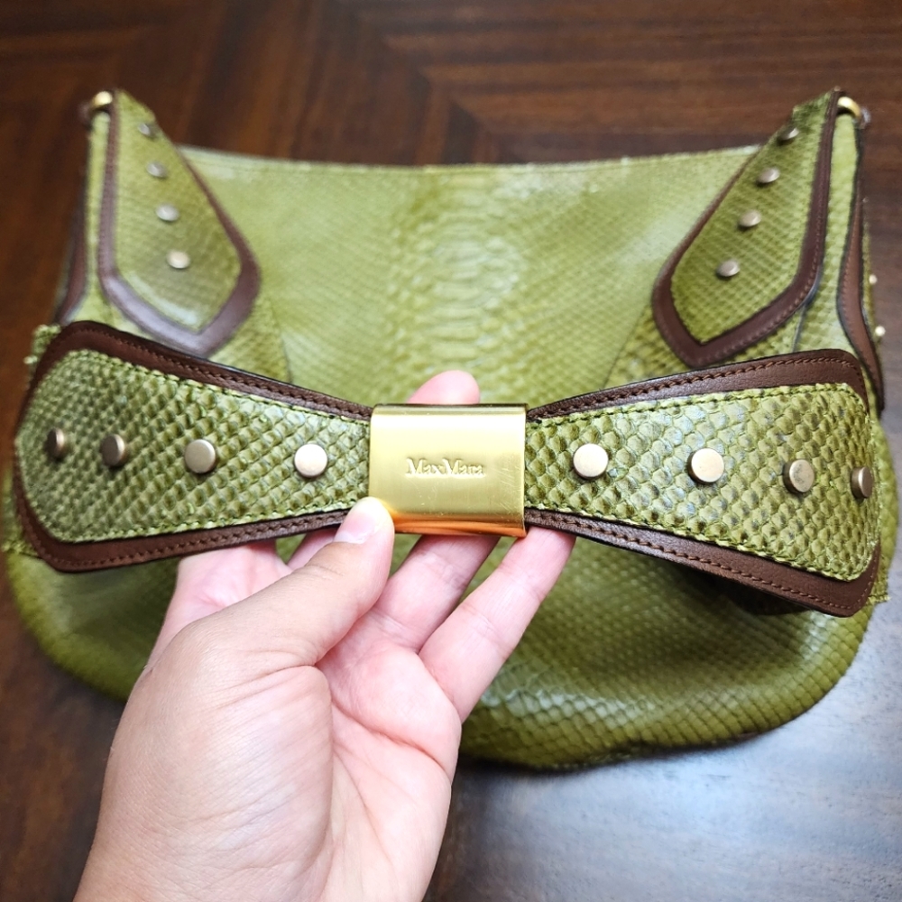 MaxMara Python Leather Bag